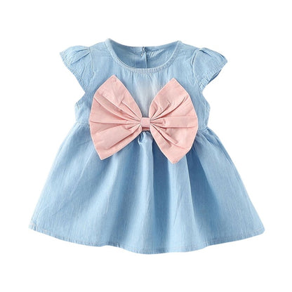 2018 Toddler Baby Girls dress lovely  Bowknot