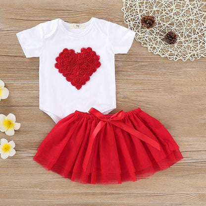 2019 denim blouse for baby Valentine's Toddler