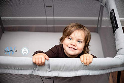 SheetWorld Fitted Playard Sheet Fits BabyBjorn Travel Crib - 100%