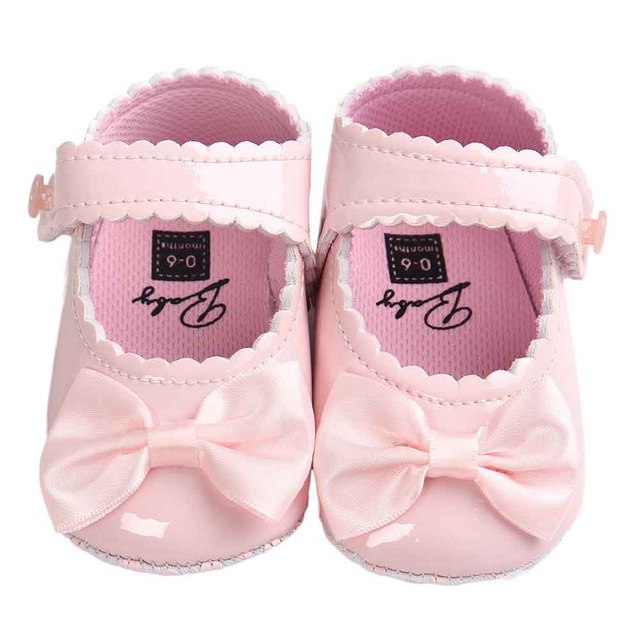 Baby Girl shoes lovely Bowknot Leather 5 color