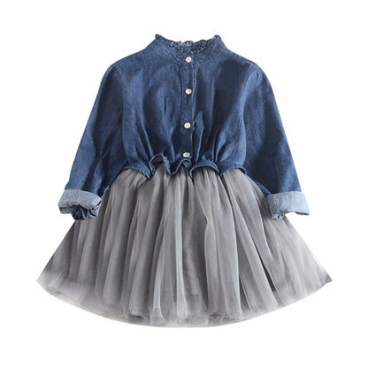 Best sale Toddler Baby Girls dress Denim mini