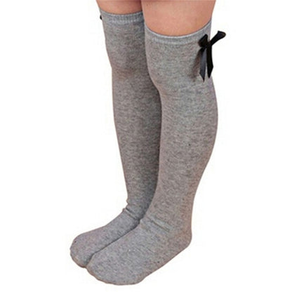 Baby Girls Leg High Barrel Cotton Socks In Bows