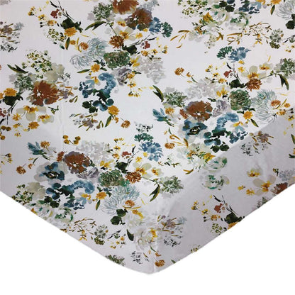 SheetWorld Fitted Crib Sheet - 100% Cotton Woven - Modern Floral, Made