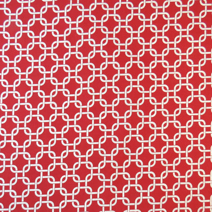 SheetWorld Fitted Crib Sheet Set - 100% Cotton Woven - Red Links, Made