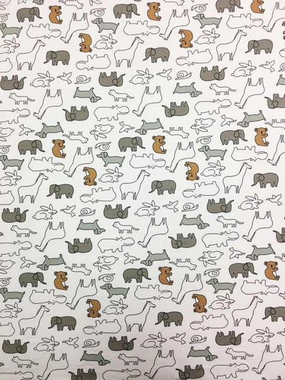 SheetWorld Fitted Crib Sheet Set - 100% Cotton Jersey - Baby Animals,